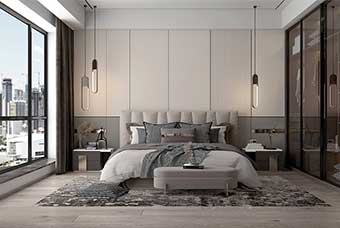 武汉现代风格-卧室