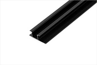 武汉航空纤维墙咔铝合金带灯中条（哑黑氧化）