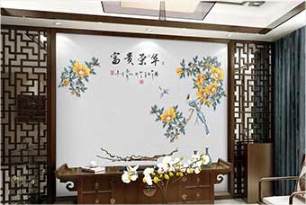 武汉森佰汇航空纤维墙咔（富贵荣华）